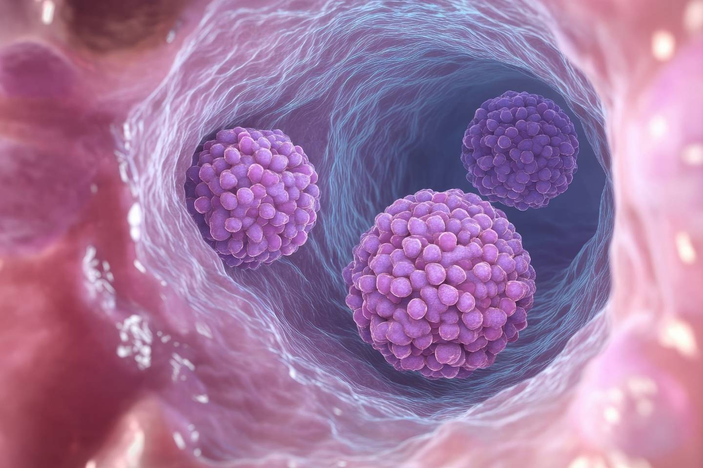 Medicinski prikaz sluznice jednjaka zahvaćenog kandidijazom.